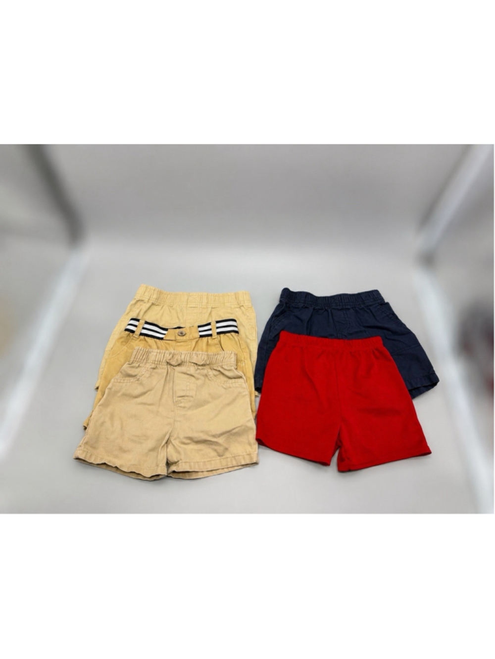 Boys 24 Months Lot Of 5 Shorts Bundle Khaki Navy Red Gym Shorts